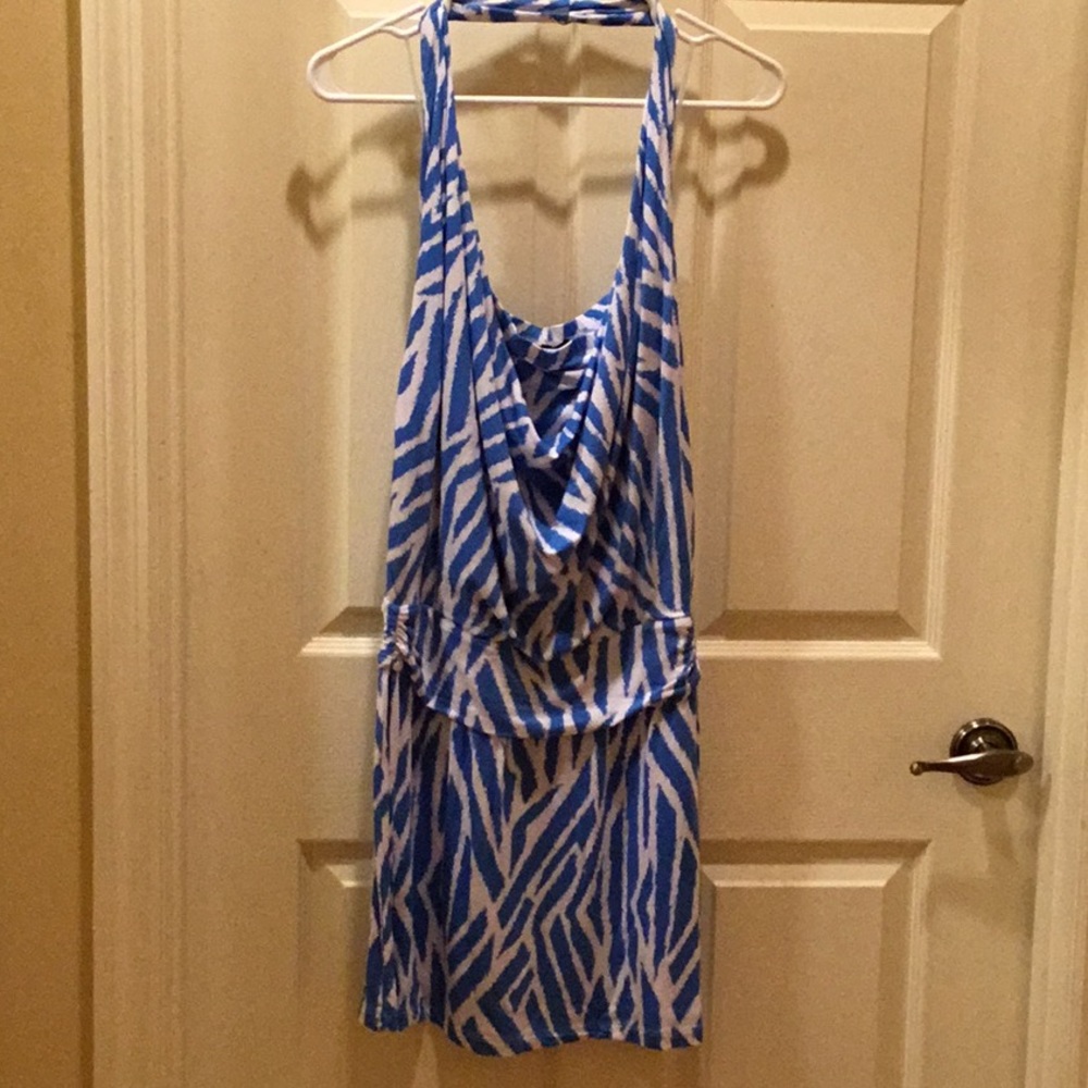 Tart blue halter dress